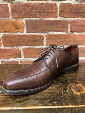 Allen Edmonds Delray Split-Toe Leather Derby Shoes Rich Brown